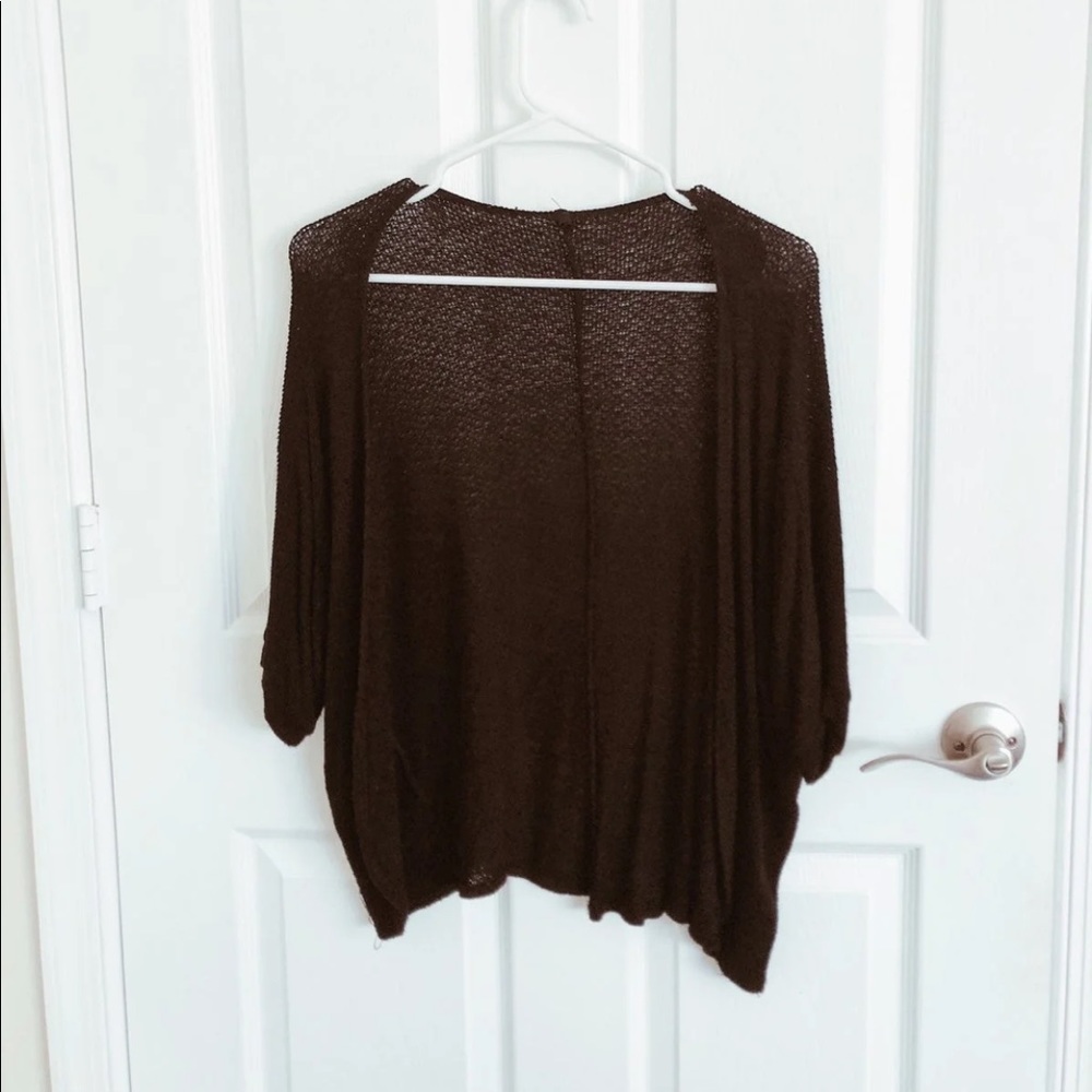 Black cardigan